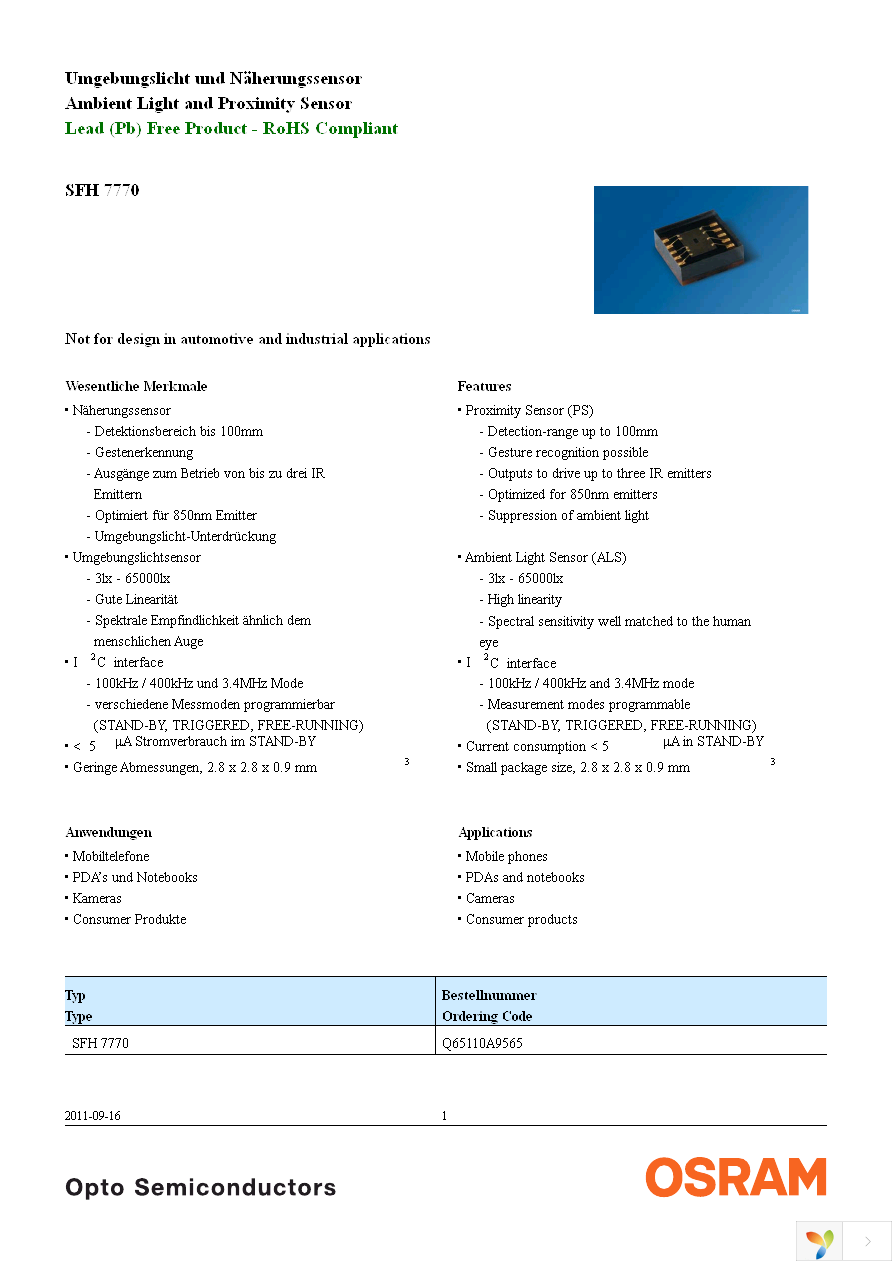 SFH 7770 Page 1